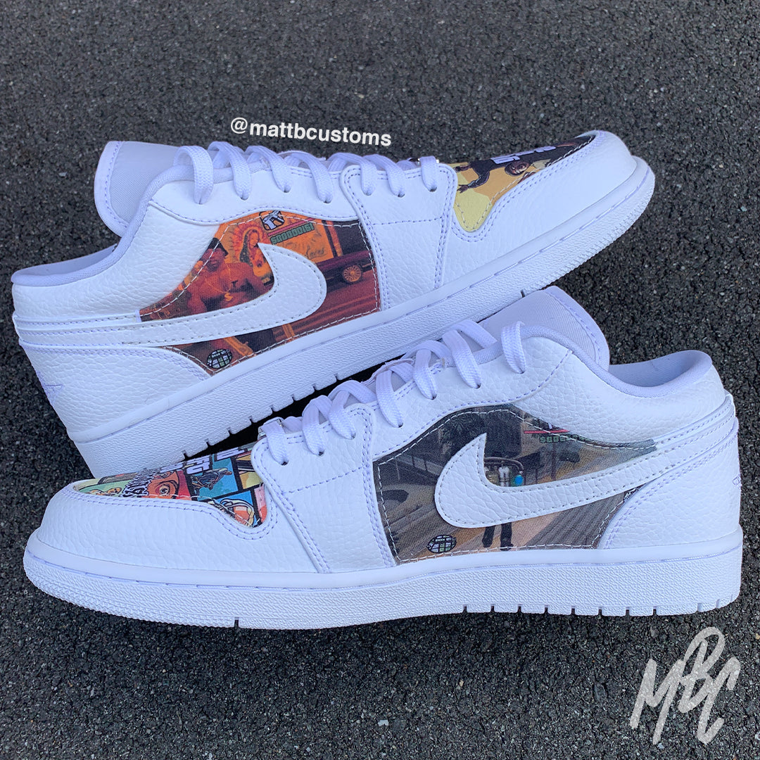 *PRE-MADE* JORDAN 1 LOW - GTA LIVIN&