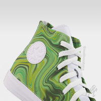 Lime Liquid Marble - Converse | UK 3 Sneakers