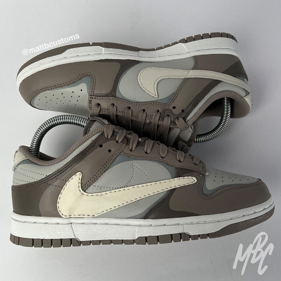 Reverse Swoosh Shadow - Dunk Low Custom Nike Sneakers