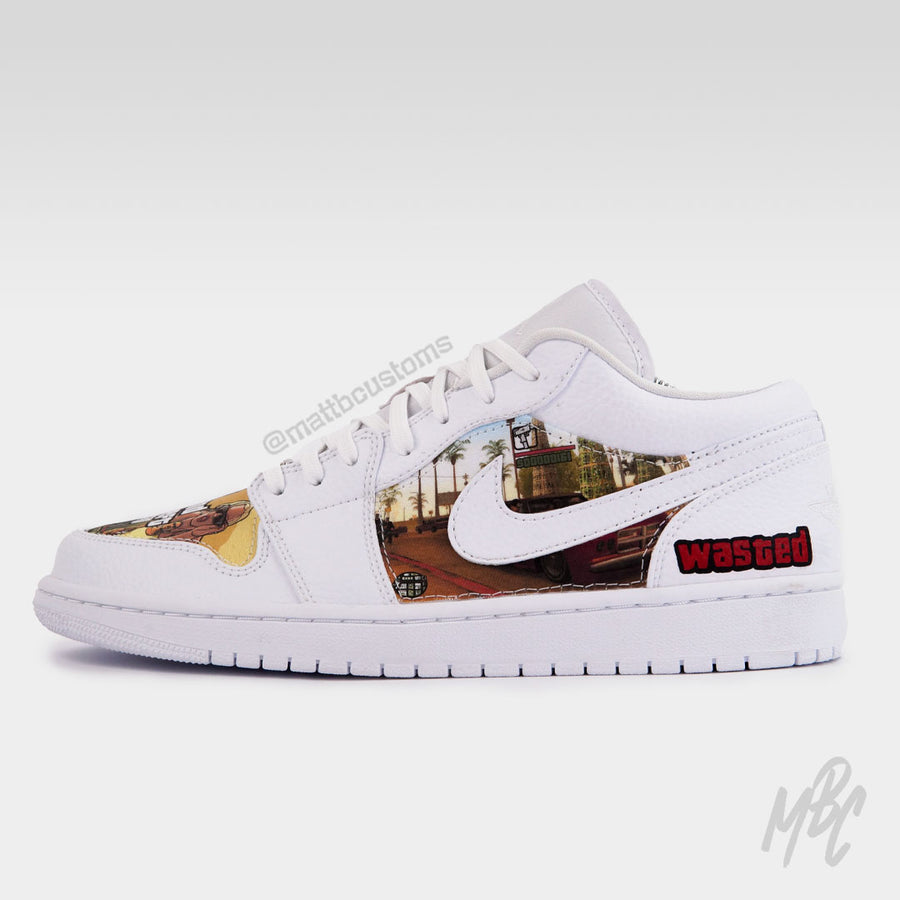 San Andreas Livin' - Jordan 1 Low | UK 10 - MattB Customs