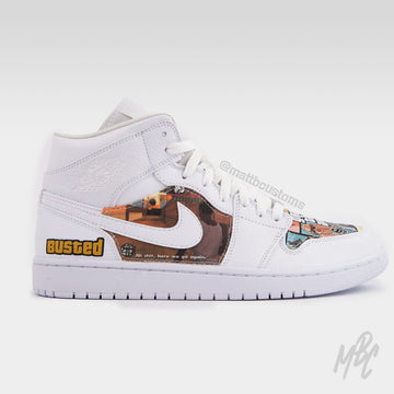 San Andreas Livin' - Jordan 1 Mid Custom Nike Sneakers