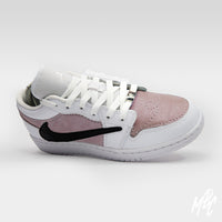 Suede Reverse Swoosh - Jordan 1 Low Custom Nike Sneakers