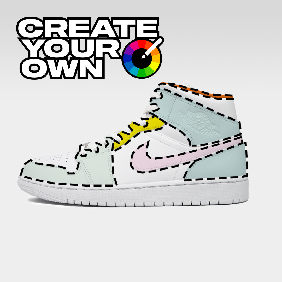 OG Colourway (Create Your Own) - Custom Nike Jordan 1 Mid Trainers