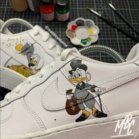 Scrooge the Baller - Air Force 1 Custom Nike Sneakers