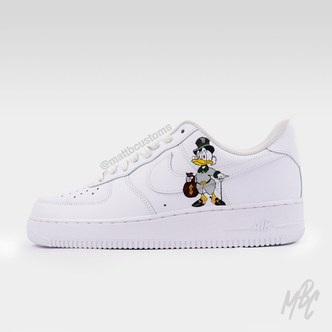 Scrooge the Baller - Air Force 1 Custom Nike Sneakers