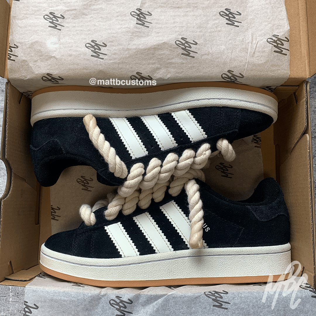 Aged Thicc Laces Adidas Campus UK 4 MattB Customs