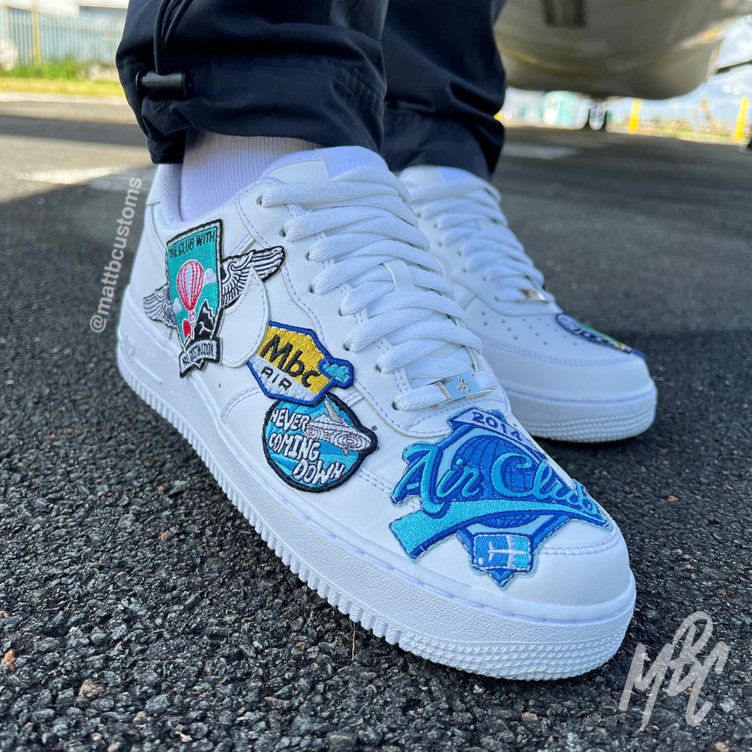 Custom Nike Air Force 1 Drips with Rubber Branding