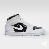 Bandana (Cut & Sew) - Jordan 1 Mid Custom Nike Sneakers