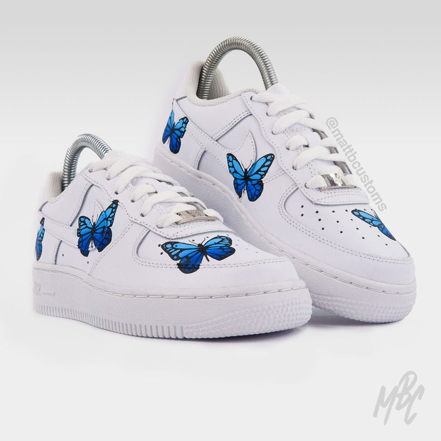 Blue Butterflies - Air Force 1 | UK 3 Nike Sneakers