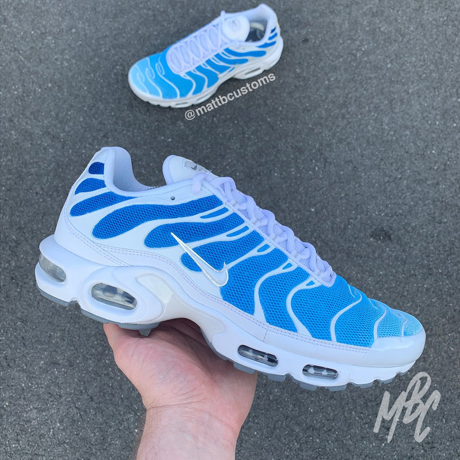 Blue Fade - Nike Air Max TN Custom Nike Sneakers