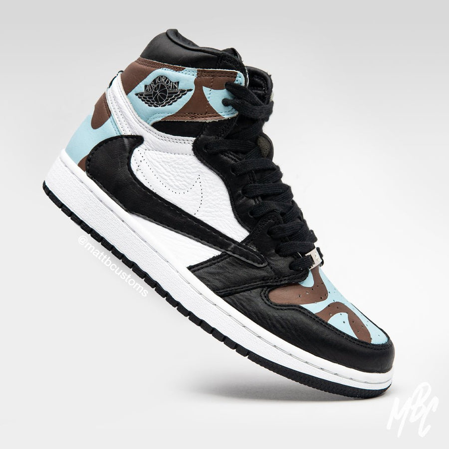 Blue Latte Reverse Swoosh - Jordan 1 High | UK 6 (EU 40) Nike Sneakers