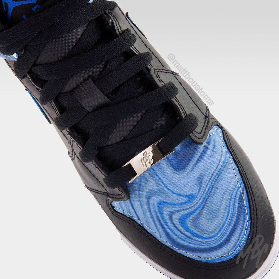 Blueberry Liquid Marble - Jordan 1 Mid | UK 5 Nike Sneakers