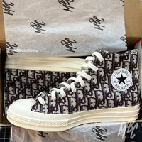 Brown Oblique Monogram - Converse | UK 10.5 Sneakers