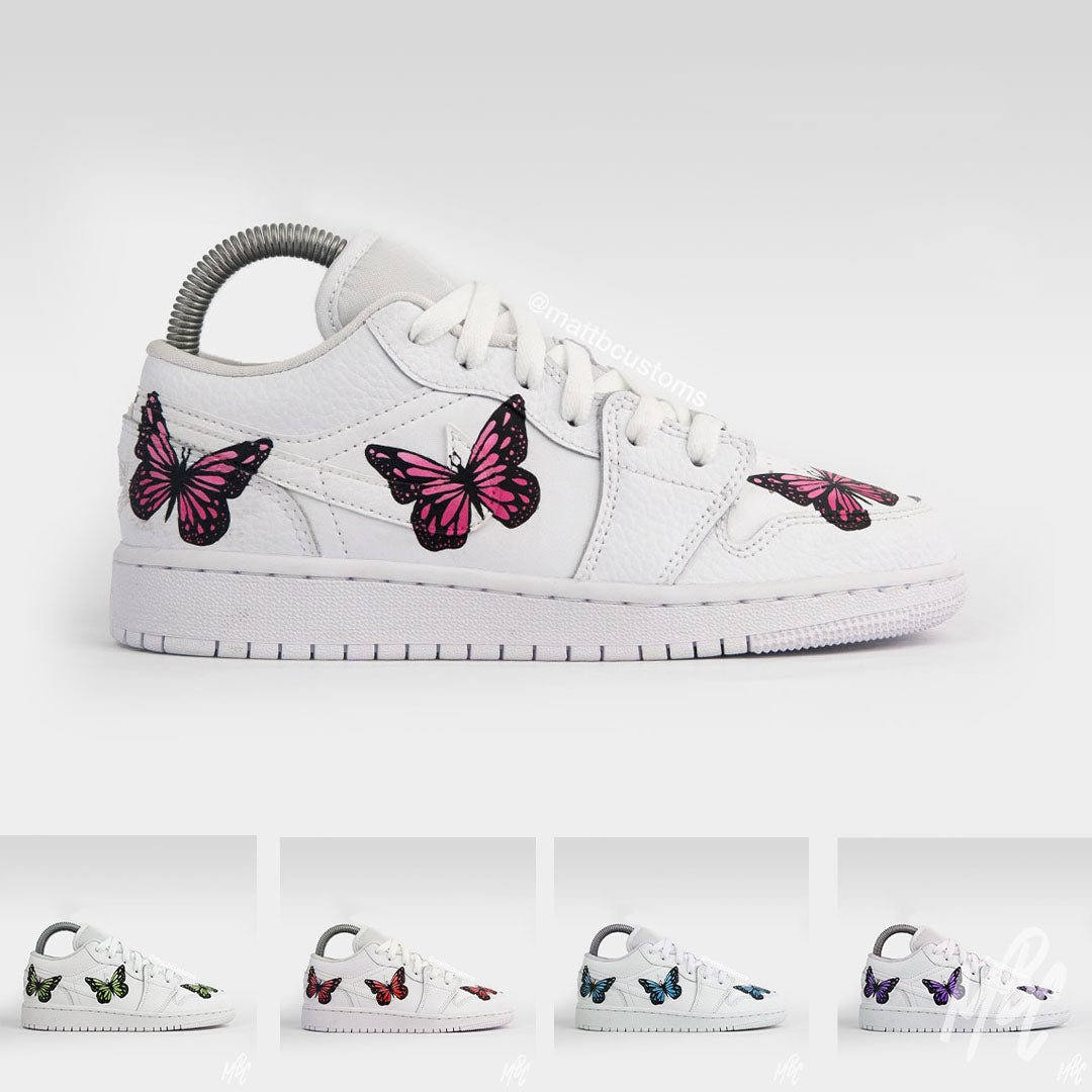 Butterflies - Jordan 1 Low Nike Sneakers