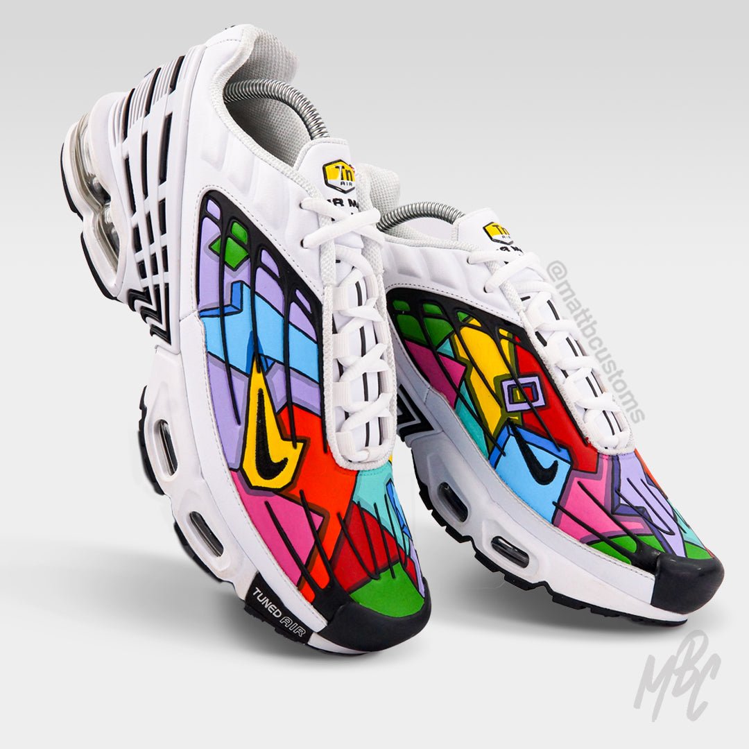 Cartoon Freestyle Design - Custom Nike Air Max TN Trainers â MattB Customs