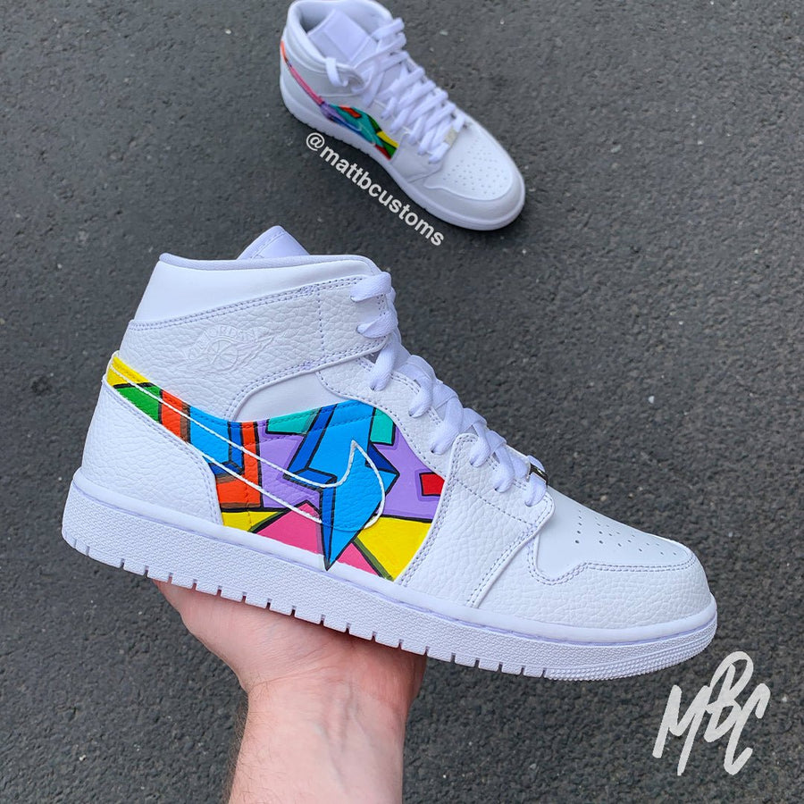 Cartoon Freestyle - Jordan 1 Mid Custom Nike Sneakers