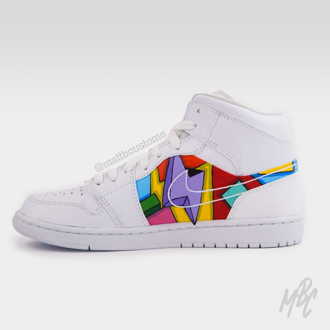 Cartoon Freestyle - Jordan 1 Mid | UK 7.5 Nike Sneakers
