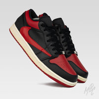 Chicago Reverse Swoosh - Jordan 1 Low Custom Nike Sneakers