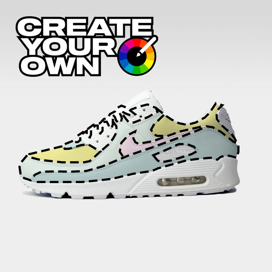 3 Tone Colourway (Create Your Own) - Custom Nike Air Max 90 Trainers â MattB Customs