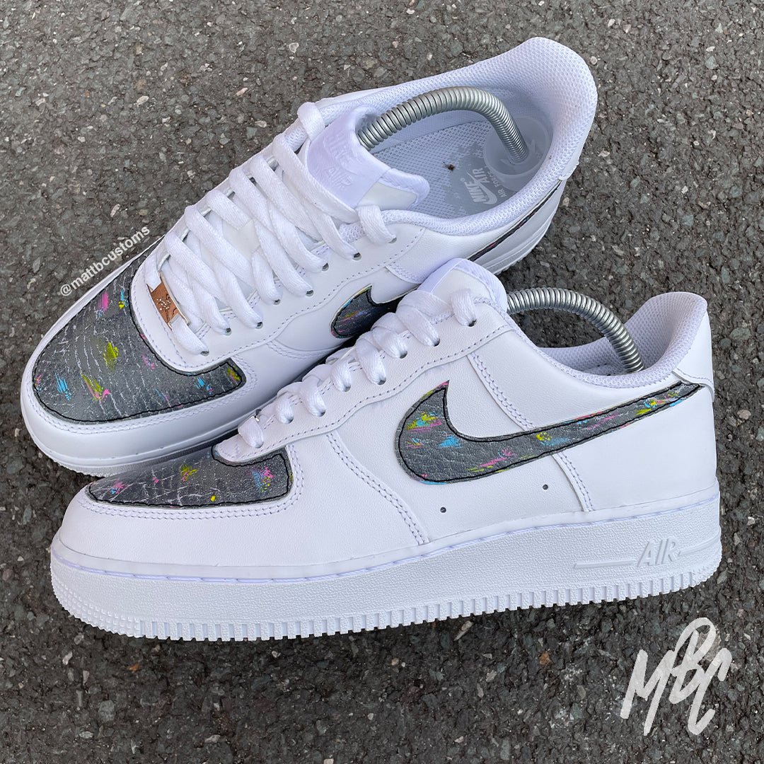 Concrete (Cut & Sew) - Air Force 1 Custom Nike Sneakers