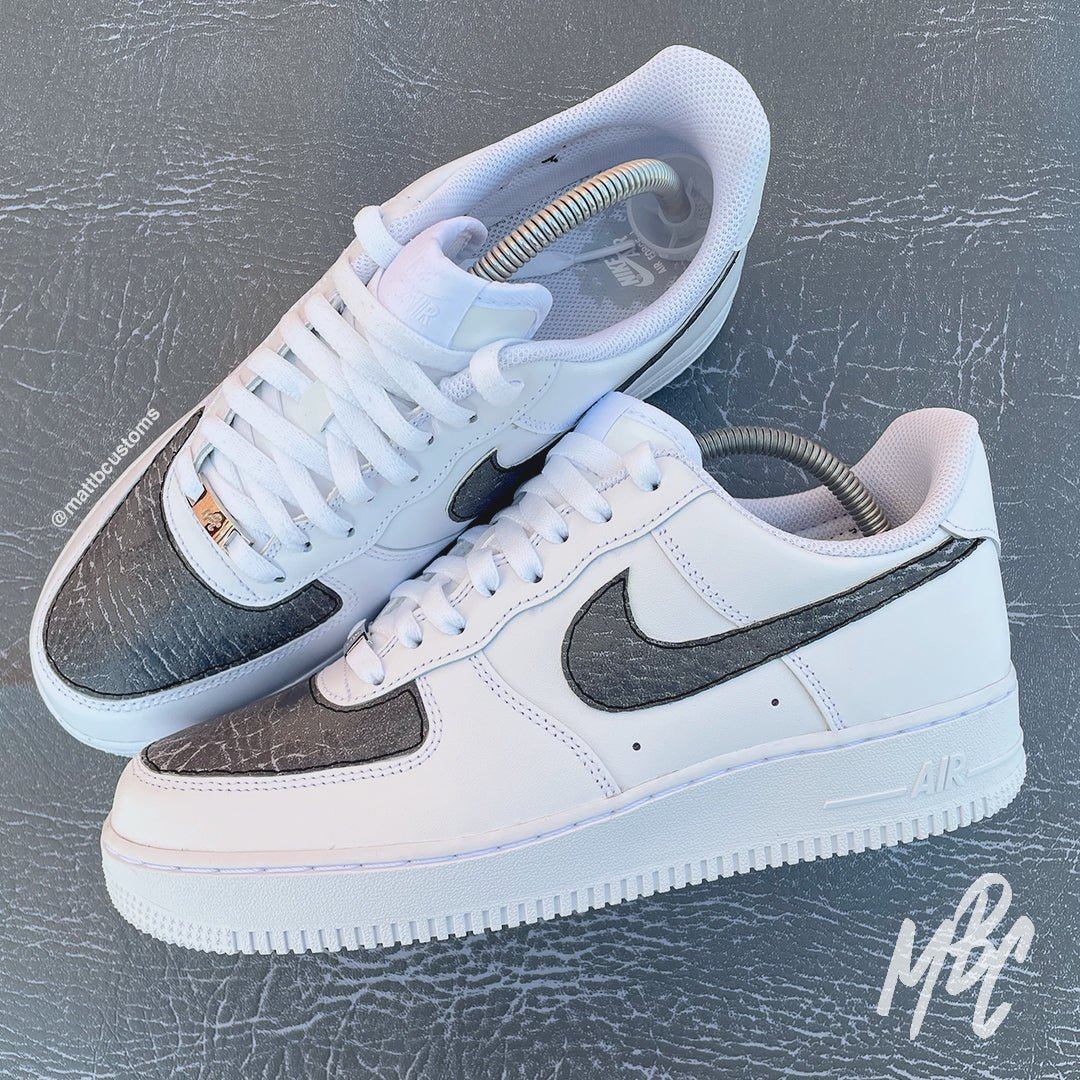 Concrete (Cut & Sew) - Air Force 1 Custom Nike Sneakers