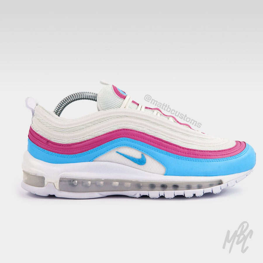 Pink and blue air max 97 on sale