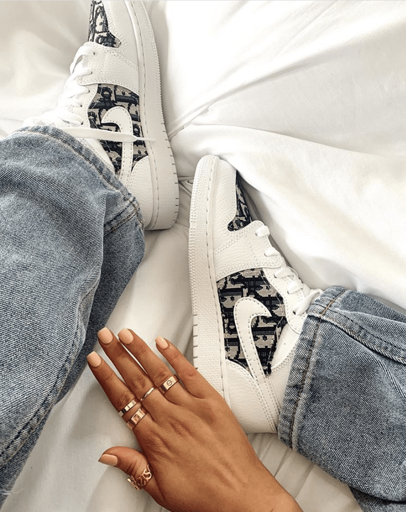 How to cut and sew custom Air Jordans – Reshoevn8r