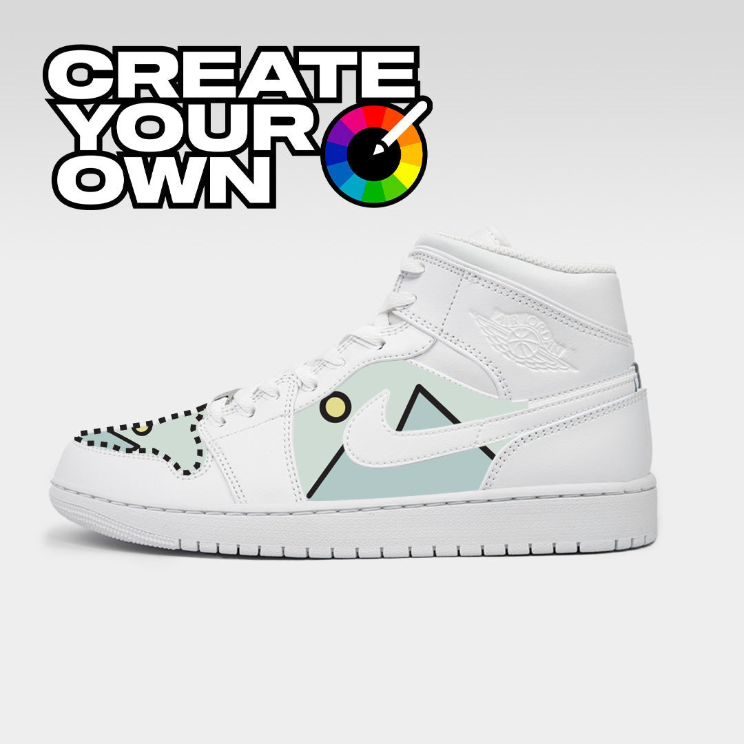 Cut & Sew (Create Your Own) - Jordan 1 Mid Custom Nike Sneakers