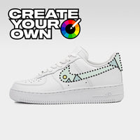 Cut & Sew (Create Your Own) - White Air Force 1 Custom Nike Sneakers