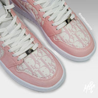 Cut & Sew + Paint Panels - Jordan 1 Mid Custom Nike Sneakers