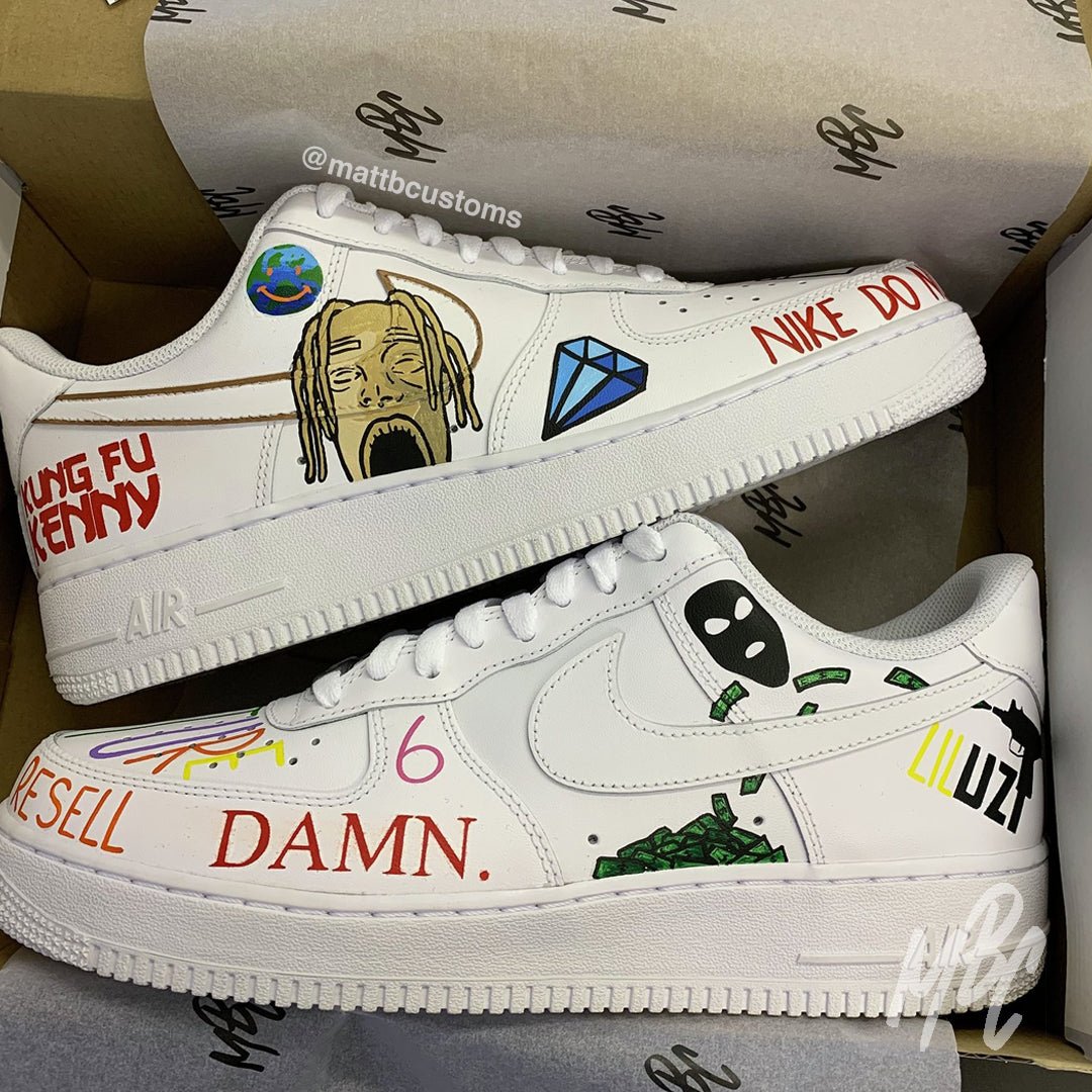 Freestyle (Create Your Own) Design - Custom Nike Air Force 1 Trainers â MattB Customs