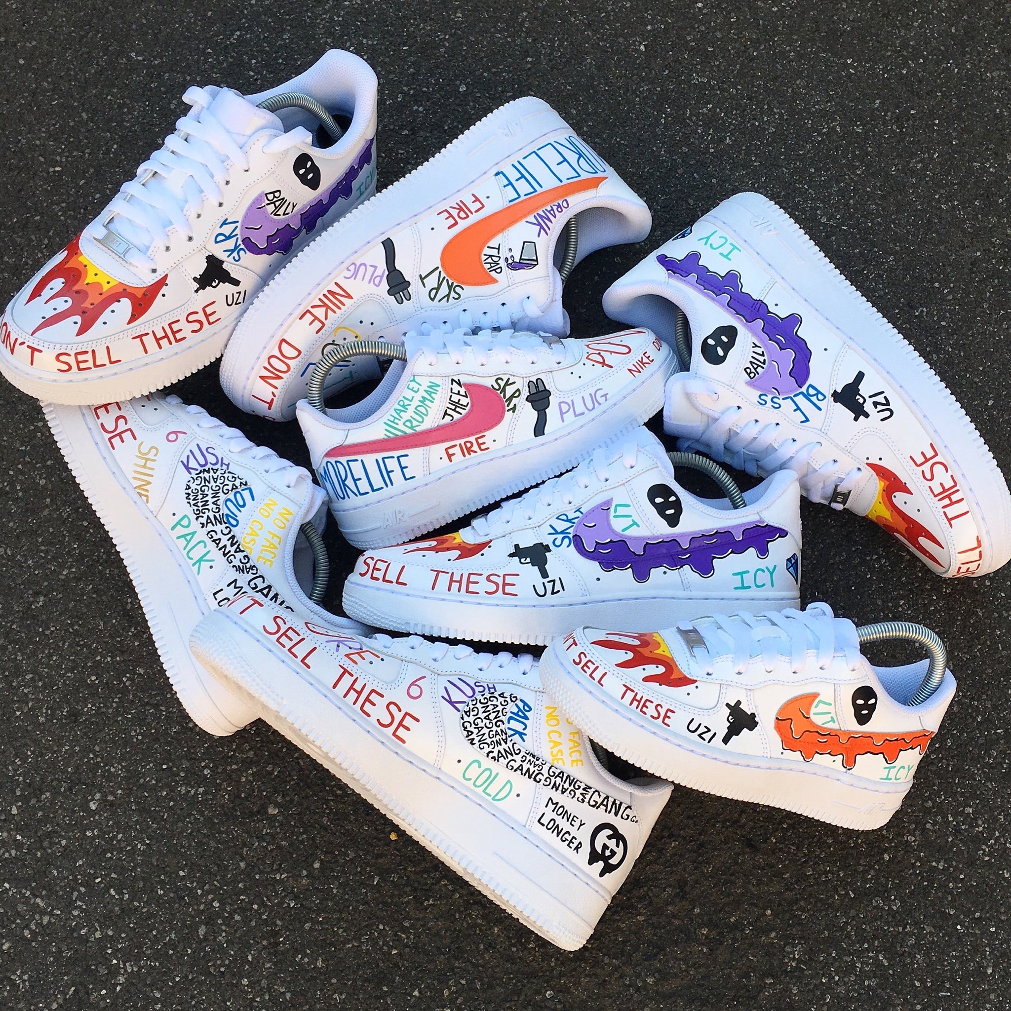 Freestyle (Create Your Own) Design - Custom Nike Air Force 1 Trainers â MattB Customs