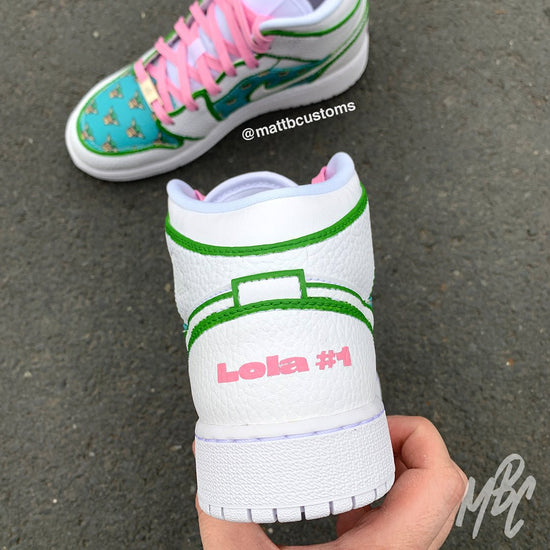 Freestyle (Create Your Own) Design - Custom Nike Jordan 1 Mid Trainers ...