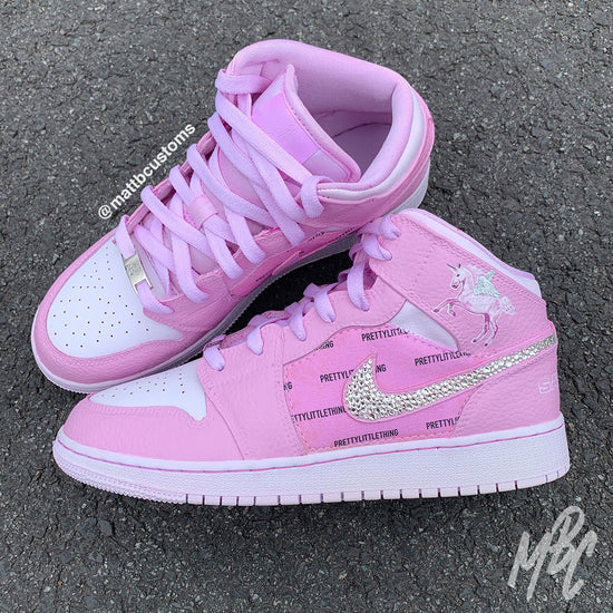 Freestyle (Create Your Own) Design - Custom Nike Jordan 1 Mid Trainers ...