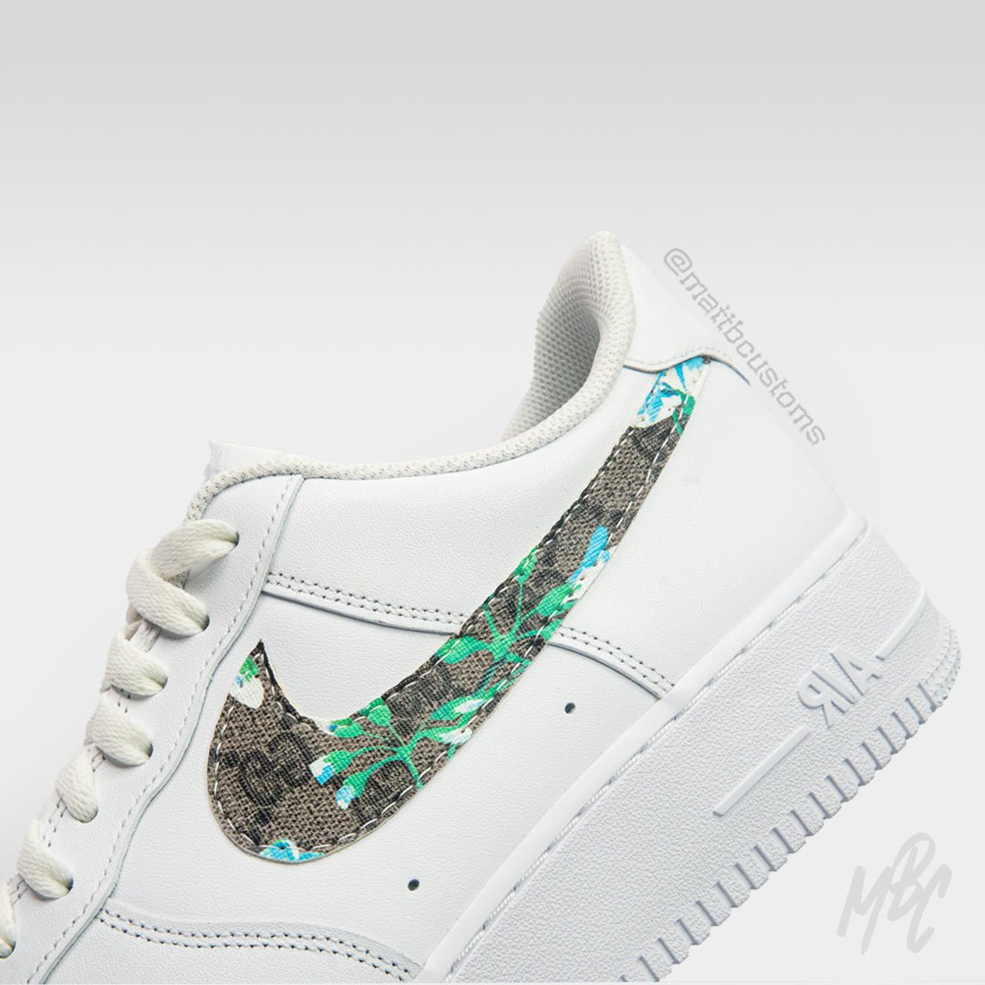 GG Swoosh - Air Force 1 Custom Nike Sneakers