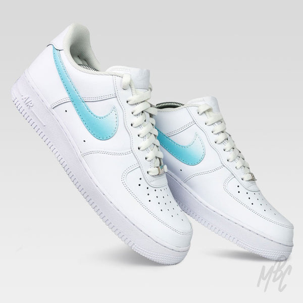 Nike Air Force 1 Low Medium Blue Double Swoosh size purchases 6.5y 8w