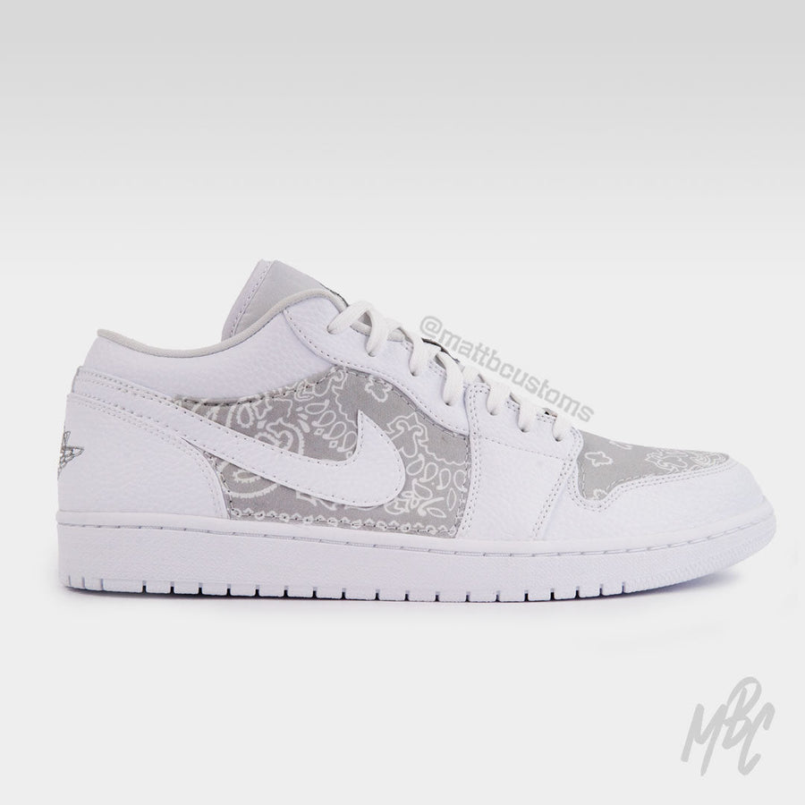 Grey Bandana - Jordan 1 Low | UK 11 Nike Sneakers