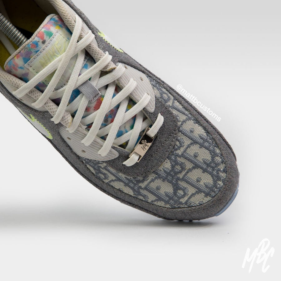 Grey Oblique Monogram - Air Max 90 | UK 10 Nike Sneakers