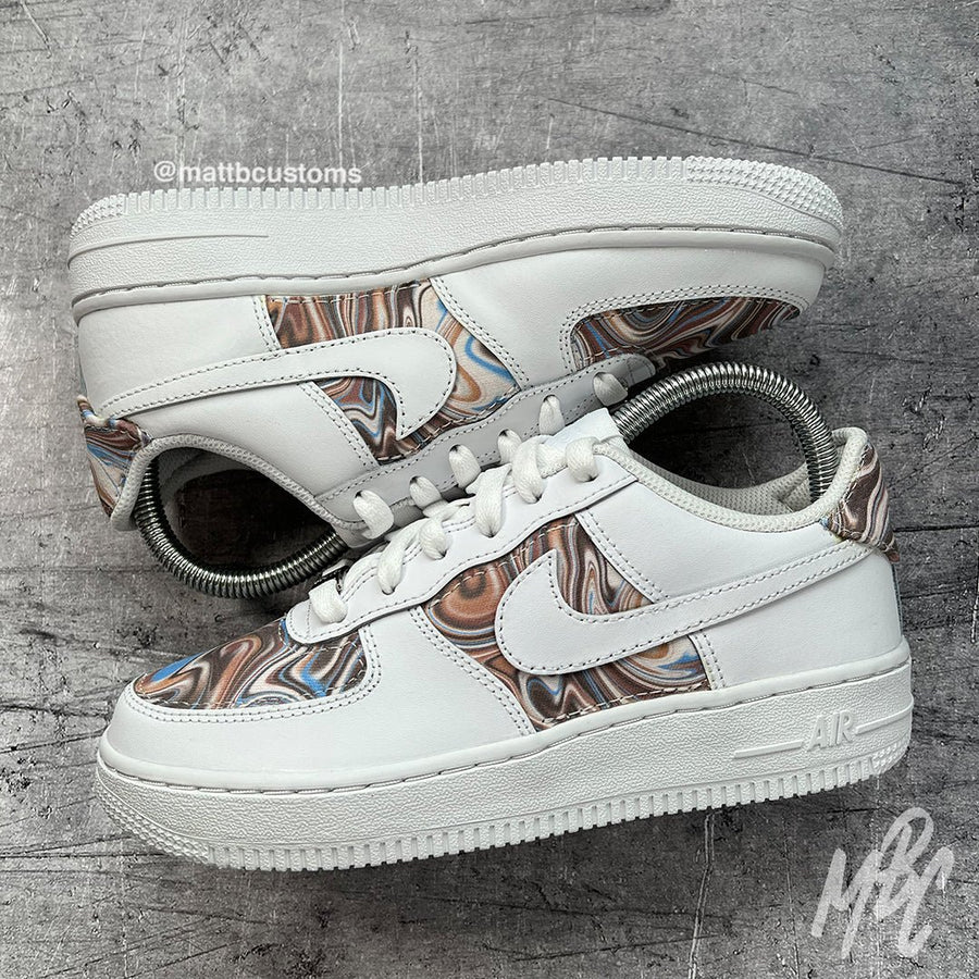 Liquid Marble - Air Force 1 Custom Nike Sneakers