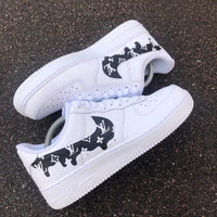 Rose Red Drip LV Patches for Custom Air Force 1, Easy Iron On Black Dr –  theshoesgirl