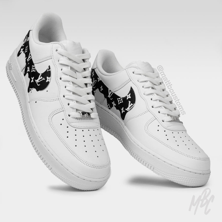 AF1 White X Drip LV (Painted) – Customs Queen