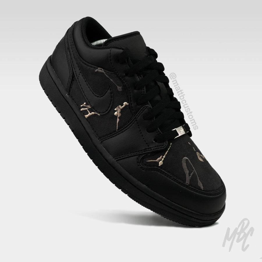 Threaded Paint - Jordan 1 Low Custom Nike Sneakers
