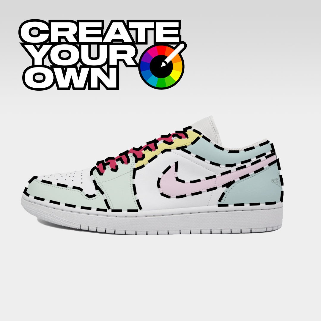 OG Colourway (Create Your Own) - Jordan 1 Low Custom Nike Sneakers