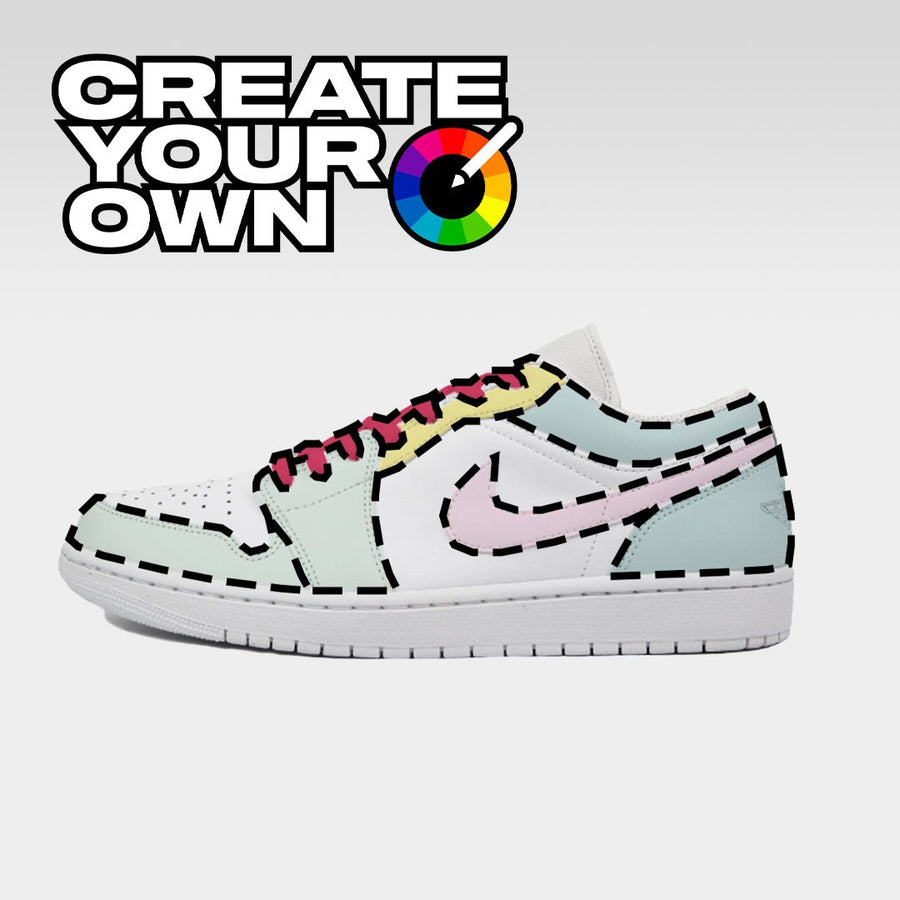 OG Colourway (Create Your Own) - Jordan 1 Low Custom Nike Sneakers