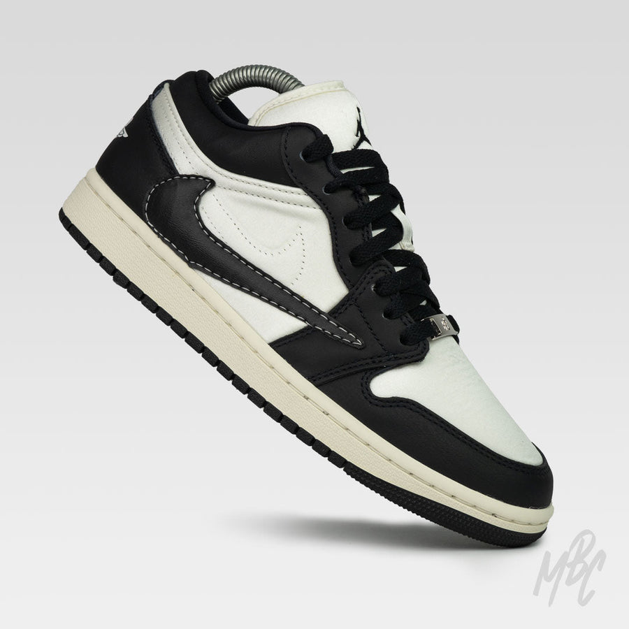 Panda Reverse Swoosh - Jordan 1 Low Custom Nike Sneakers