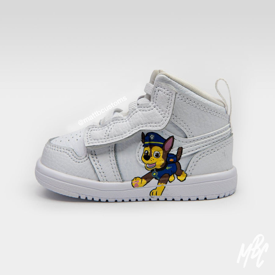 Paw Patrol - Jordan 1 Mid Toddler - UK 3.5 TDL Nike Sneakers