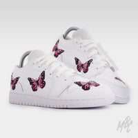 Pink Butterflies - Jordan 1 Low | UK 4 Nike Sneakers