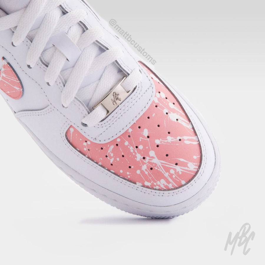 Pink Paint Splat - Air Force 1 | UK 4 Nike Sneakers