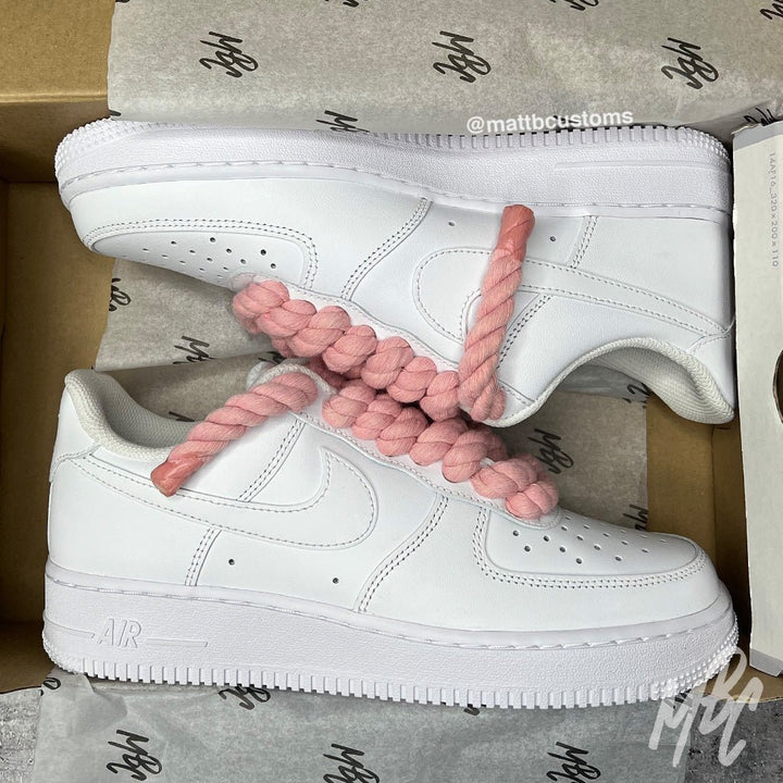 Pink Thicc Laces - Air Force 1 | UK 6.5 Nike Sneakers