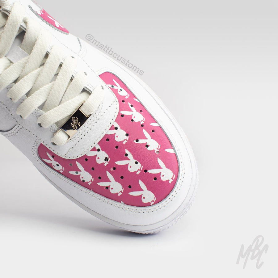 Play Bunny Panels - Air Force 1 Custom Nike Sneakers